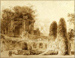Roman Park with Fountain, 1774 by Jean Honore Fragonard