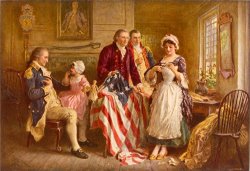 Betsy Ross 1777 by Jean Leon Gerome Ferris