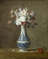 A Vase of Flowers by Jean-simeon Chardin