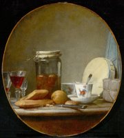 Jar of Apricots by Jean-simeon Chardin