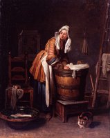 Washerwoman by Jean-simeon Chardin