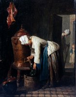 Woman Drawing Water at The Cistern by Jean-simeon Chardin