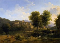 View of a Town in The Sabine Hills by Jean Victor Bertin