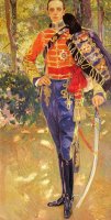 Portrait of King Alfonso XIII in a Hussar's Uniform by Joaquin Sorolla y Bastida
