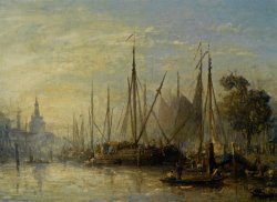 Le Port De Rotterdam by Johan Barthold Jongkind