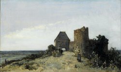 Ruins of The Rosemont Castle by Johan Barthold Jongkind