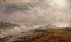 The Elbe on a Foggy Morning by Johan Christian Dahl