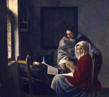 Girl Interrupted in Her Music by Johannes Vermeer