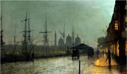 Humber Dockside Hull by John Atkinson Grimshaw