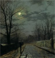 Lane in Cheshire 1883 by John Atkinson Grimshaw