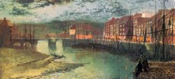 Whitby Docks by John Atkinson Grimshaw
