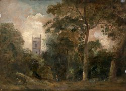 A Church in The Trees by John Constable