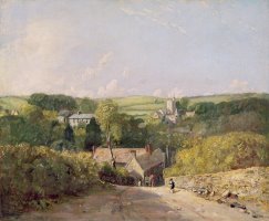 A View of Osmington Village with the Church and Vicarage by John Constable