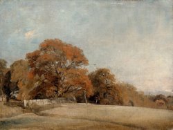 An Autumnal Landscape at East Bergholt by John Constable