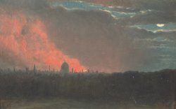 Fire in London, Seen From Hampstead by John Constable