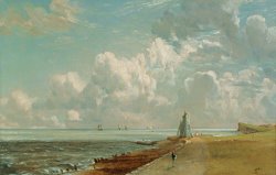 Harwich - The Low Lighthouse and Beacon Hill by John Constable