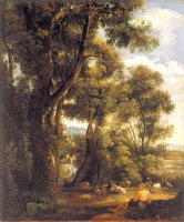Landscape with Goatherd And Goats by John Constable