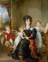 Portrait of Elizabeth Lea and her Children by John Constable