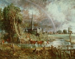 Salisbury Cathedral From the Meadows by John Constable