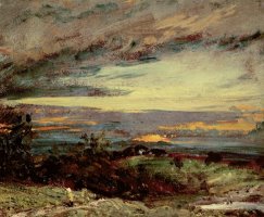 Sunset Study Of Hampstead by John Constable