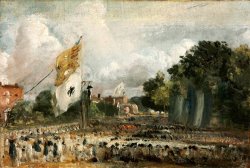 The Celebration in East Bergholt of The Peace of 1814 Concluded in Paris Between France And The Allied Powers by John Constable