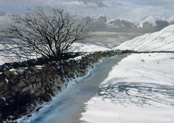 Snow Above Barbondale - Barbon by John Cooke