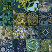 Cobalt Mosaic I by John Douglas