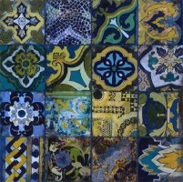 Cobalt Mosaic II by John Douglas