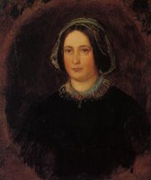 Portrait of Mrs William Evamy The Artists Aunt by John Everett Millais