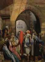 A Cairo Bazaar The Della 'l' by John Frederick Lewis