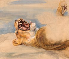 Study of a Lioness by John Frederick Lewis
