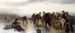 Curling; a Scottish Game, at Central Park by John George Brown