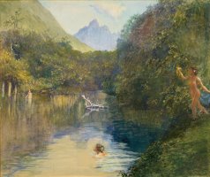 Ford at the Upper End of the Vai-Te-Piha by John LaFarge