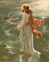 Christ Walking on The Waters by John Lawson
