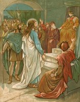 Jesus in front of Pilate by John Lawson