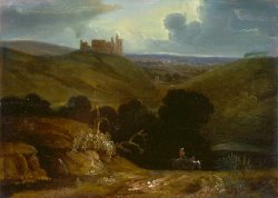 Landscape with a Castle by John Martin