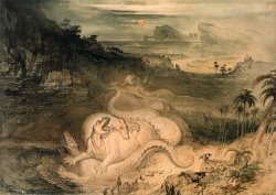 The Country of The Iguanodon by John Martin