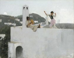 Capri Girl on a Rooftop by John Singer Sargent