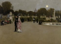 Luxembourg Gardens At Twilight by John Singer Sargent