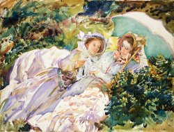 Simplon Pass The Tease by John Singer Sargent