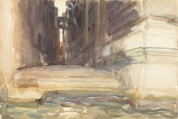 The Calle Della Rosa with The Monte Di Pieta, Venice by John Singer Sargent