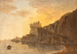 In The Bay of Salerno, Near Vietri by John Warwick Smith