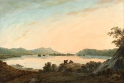 Lake Windermere From Calgarth with Belle Isle by John Warwick Smith