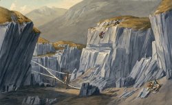 The Slate Quarries at Bron Llwyd by John Warwick Smith