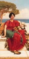 By The Blue Ionian Sea by John William Godward