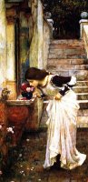 At The Shrine by John William Waterhouse