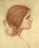 Head of a Girl by John William Waterhouse