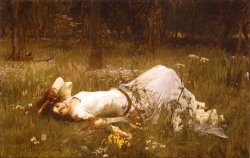 Ophelia C 1889 by John William Waterhouse