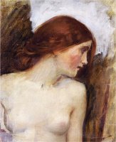 Study for The Head of Echo by John William Waterhouse