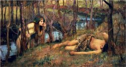 The Naiad 1893 Hylas with a Nymph by John William Waterhouse
